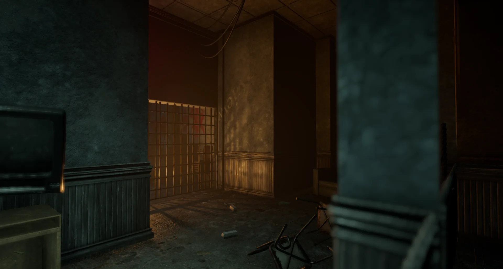 An abandoned interior at Wallace Court